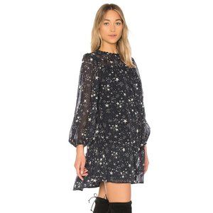 Navy Chiffon Star Dress Velvet Brand
